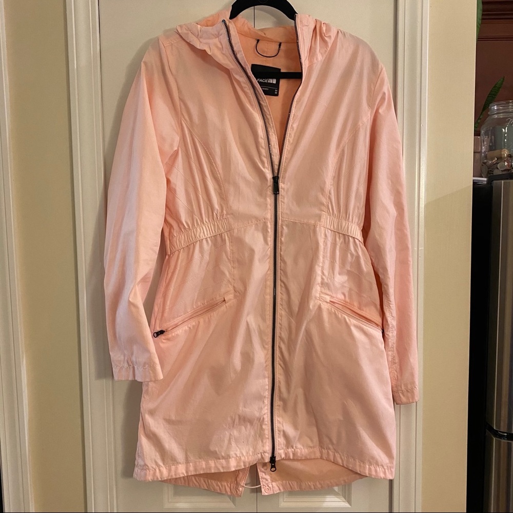 the north face long length rain coat